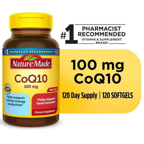 Nature Made CoQ10 100 mg Softgels; Heart Health Support; 120 Count Nature Made CoQ10 100 mg Softgels; Heart Health Support; 120 Count
